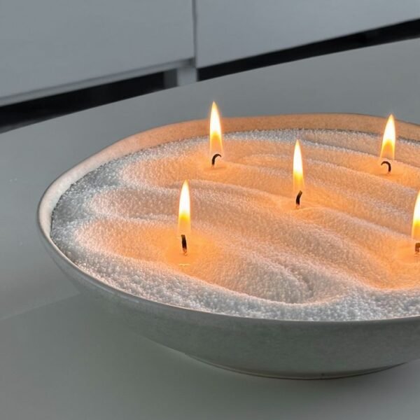 Set vela en perla y pabilo