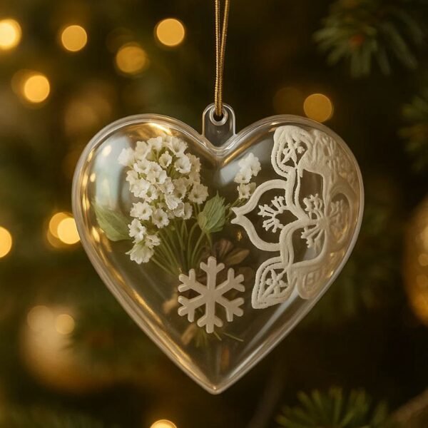 Set 5 corazones acrílico